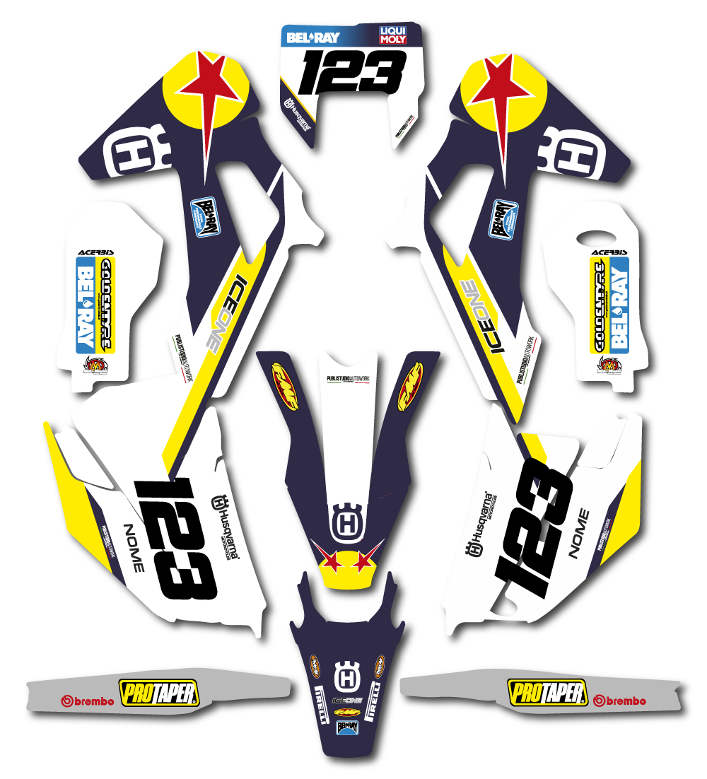 Husqvarna 801 RK - kit grafiche per FC, TC, TE, FE, EE - immagine 2