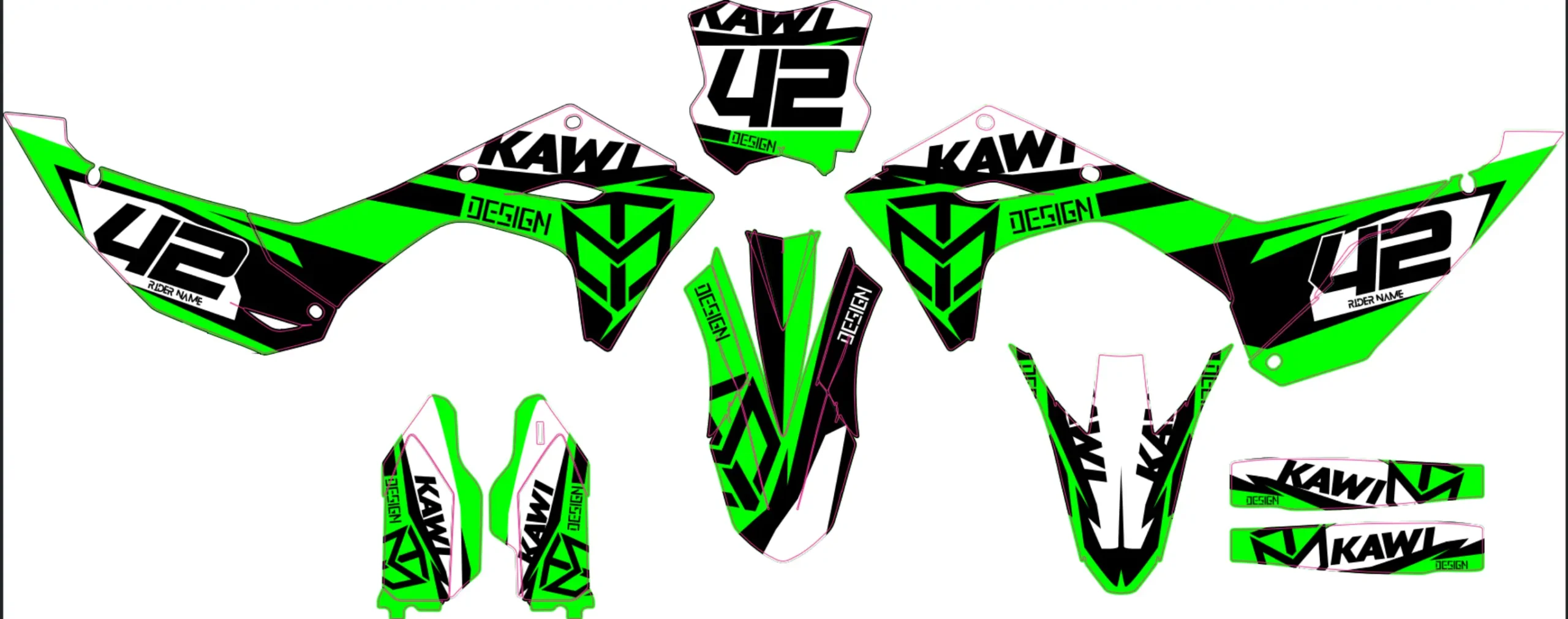 Kit Grafico Kawasaki Toy