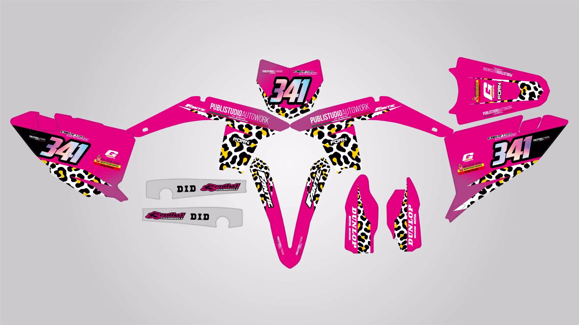Grafiche moto semi personalizzate