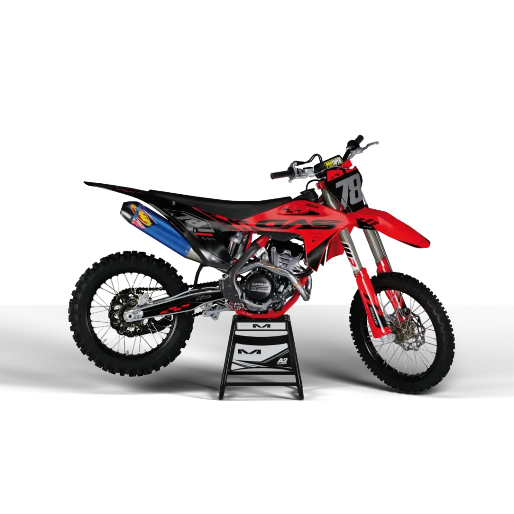 Kit Grafiche Motocross GASGAS Racer Black Red