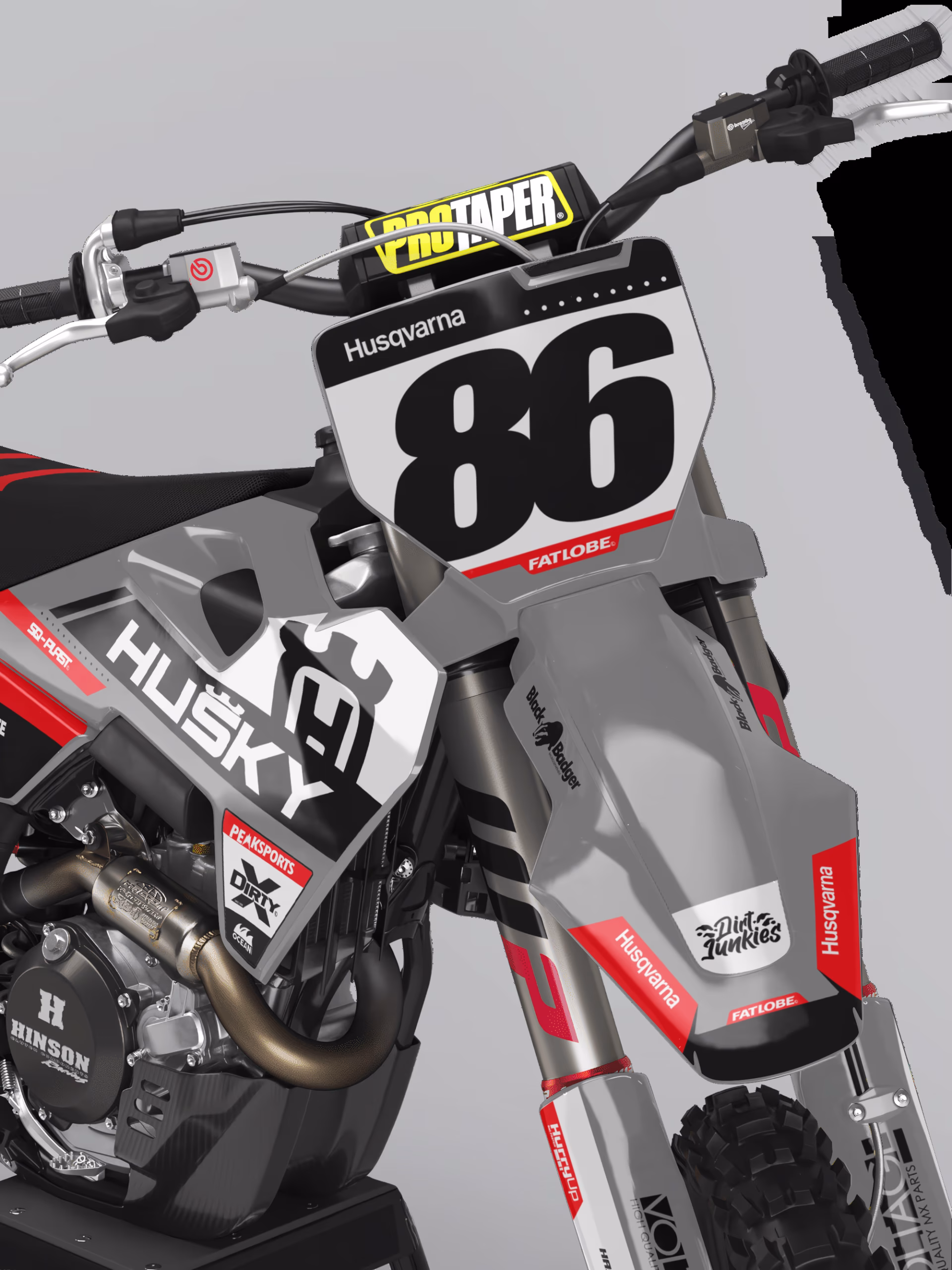 Husqvarna 2024 Factory – Kit Grafiche Adesive Compatibili con Modelli FC, TC, TE, FE e Supermoto Stile racing. Massima resistenza. Look inconfondibile. Rivoluziona l’aspetto della tua Husqvarna con il kit grafiche Husqvarna 2024 Factory, sviluppato per garantire performance estetiche e funzionali senza compromessi. Grazie alla perfetta vestibilità e alla qualità dei materiali utilizzati, queste grafiche sono pensate per resistere anche alle condizioni più estreme in pista, nei boschi o sull’asfalto. ✅ Compatibile con tutti i principali modelli Husqvarna cross, enduro e motard: Motocross: TC 85 / TC 125 / TC 250 / FC 250 / FC 350 / FC 450 Enduro: TE 125 / TE 250 / TE 300 / FE 250 / FE 350 / FE 450 / FE 501 Motard: FS 450 / 701 Supermoto E tutti i modelli Husqvarna più recenti delle linee MX, Enduro e SM Le nostre grafiche non sono solo estetica: sono progettate per resistere alle condizioni più estreme del motocross, enduro e motard. Scegli tra una vasta gamma di pellicole per creare il tuo look unico: Cristall da 500 micron: la scelta più utilizzata per una protezione massima. Pellicola holografica: per un effetto visivo sorprendente e cangiante. Pellicola cromata: per uno stile metallico e riflettente. Laminazione protettiva disponibile in versione lucida, opaca o glitter, per rifinire la tua grafica in base ai tuoi gusti personali.