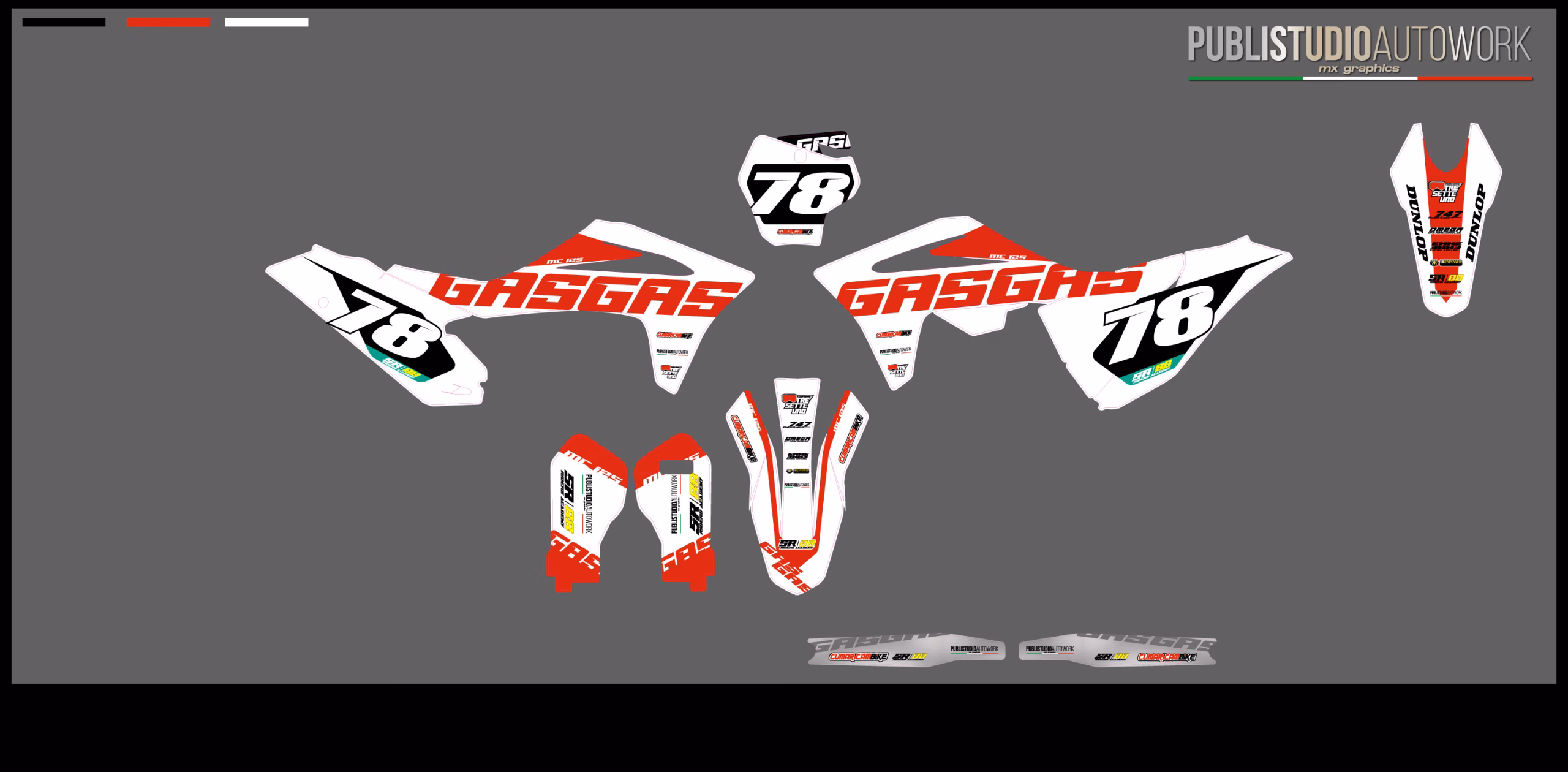 GASGAS MOTO- kit grafiche per MC MCF EC ECF - immagine 2