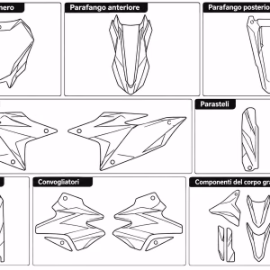 grafiche moto pezzi singoli