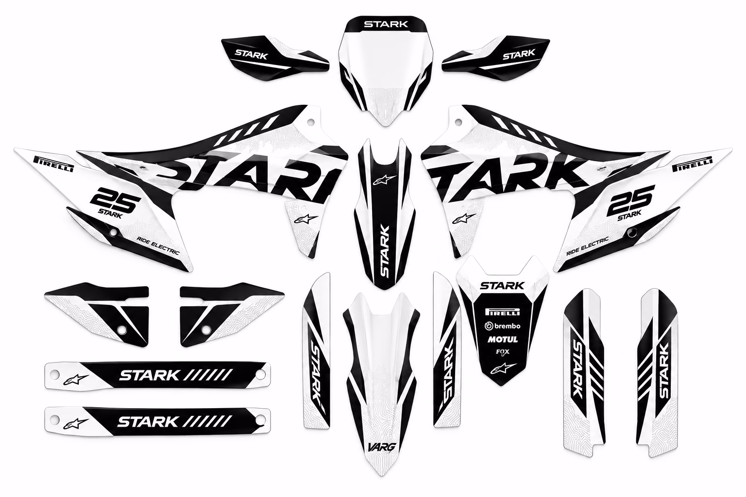 STARK VARG HERBRETEAU – Kit Grafiche Adesive Personalizzate per MX, EX e SM - immagine 2
