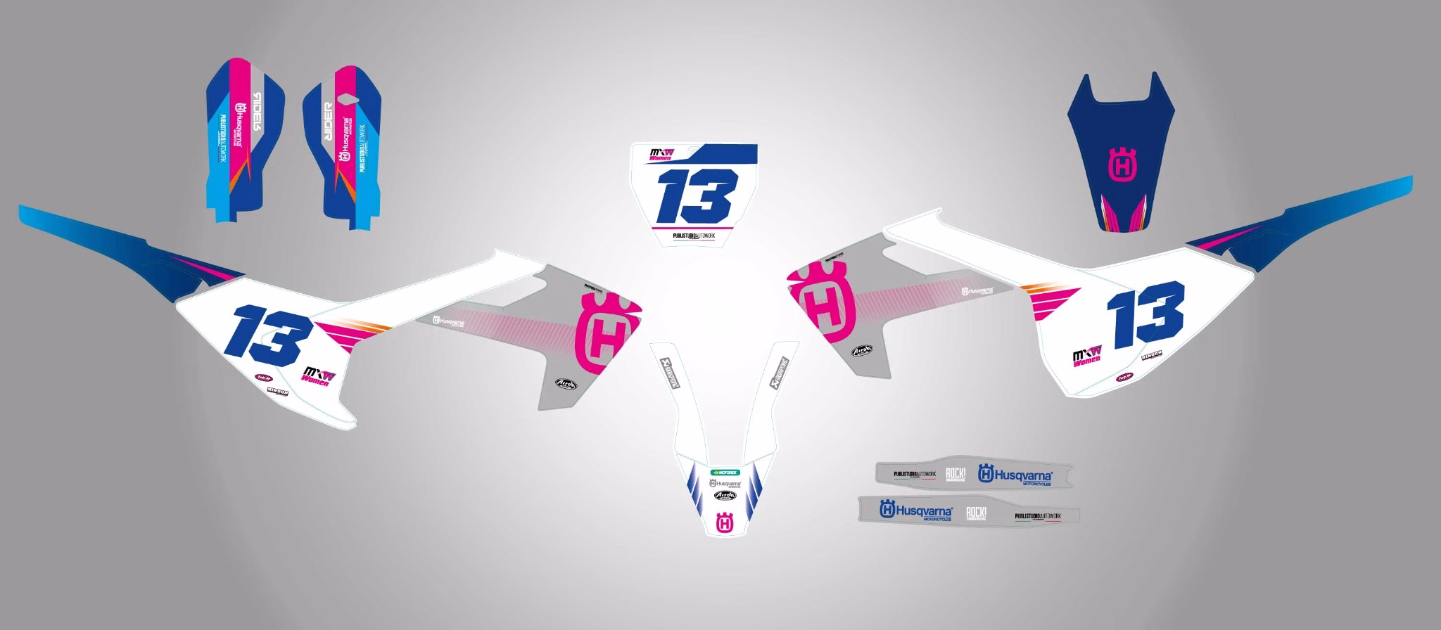 Husqvarna WOLF - kit grafiche TC FC TE FE EE heritage - immagine 2